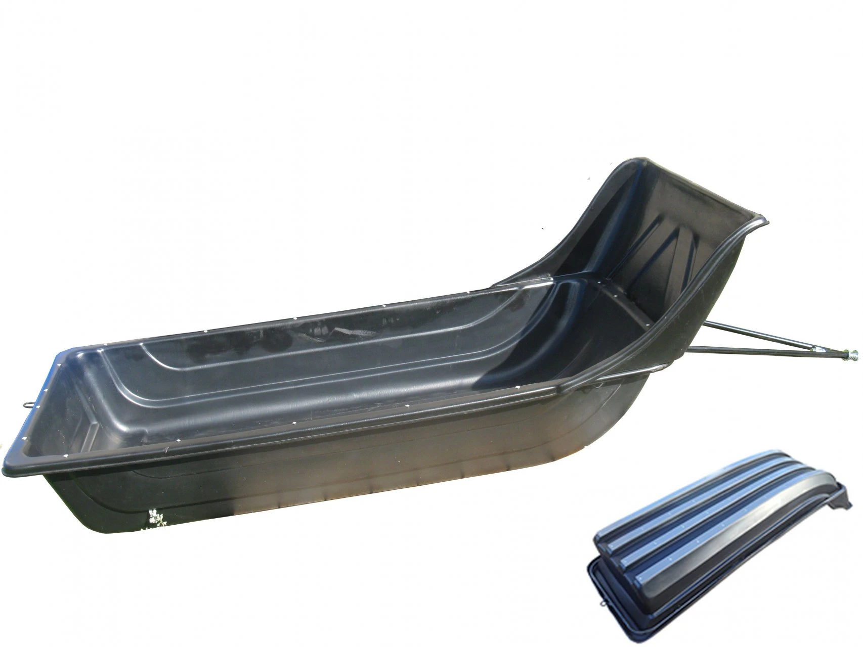 Сани-волокуши 1700 с отбойником и накладками ПРЕМИУМ 1950х750/500х650