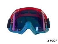 Очки мотокросс FOX XD3-70 коробка цв. оправы Сине-красный цв. стекла Синий 