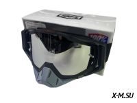 Очки мотокросс 100% XD3-10 коробка цв. оправы Черный цв. стекла Затемненный матовый