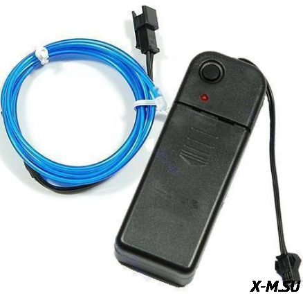 Нить светодиодная (D2.3мм, L-2м, 60LED) 3V с установкой