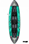 Каяк надувной трехместный с веслами AQUA MARINA Laxo-380