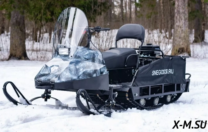 Миниснегоход Егерь Экспедитор 20 лс, реверс, тормоз, капот белый