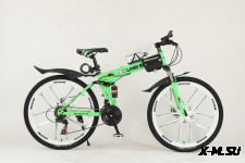 Велосипед на литых дисках стиль Ленд Ровер 10 лучей зеленый